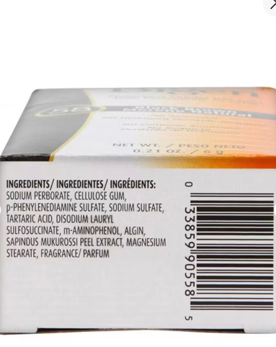 BIGEN PERMANENT POWDER HAIR COLOR, [58] BLACK BROWN, ALL HAIR TYPE