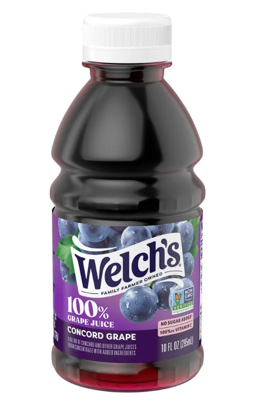 WELCH'S 100% GRAPE JUICE, 10 Fl Oz
