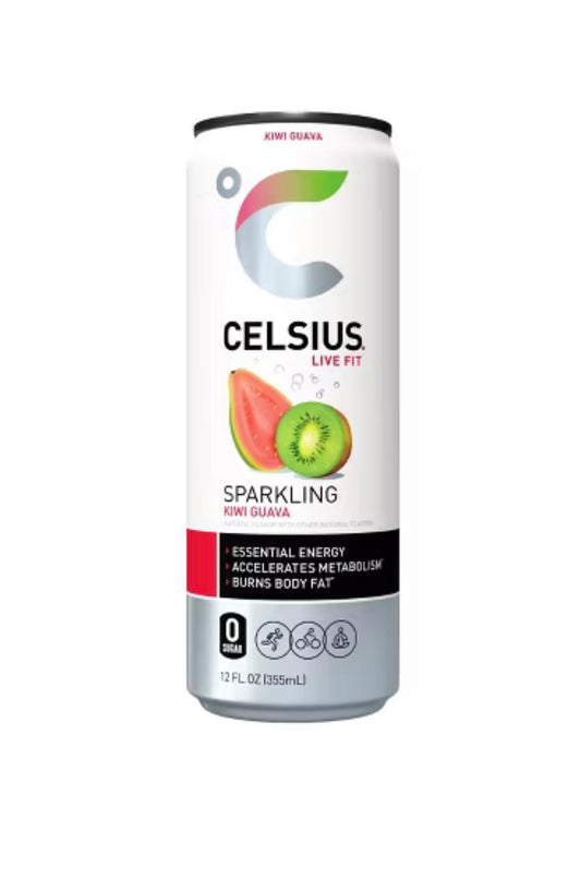 CELSIUS SPARKLING KIWI GUAVA ENERGY DRINK, 12 Fl Oz