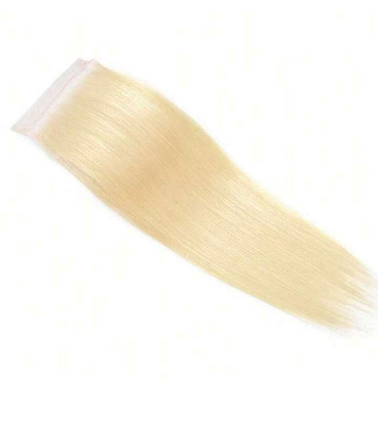B&B EXPRESS GOLD 100% BRAZILIAN STRAIGHT VIRGIN HUMAN HAIR COLOR 613, 10" (4x4)