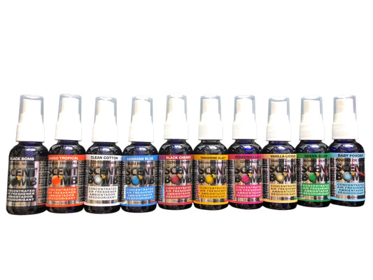 SCENT BOMB AIR FRESHENER, 1 Oz GLASS SPRAY