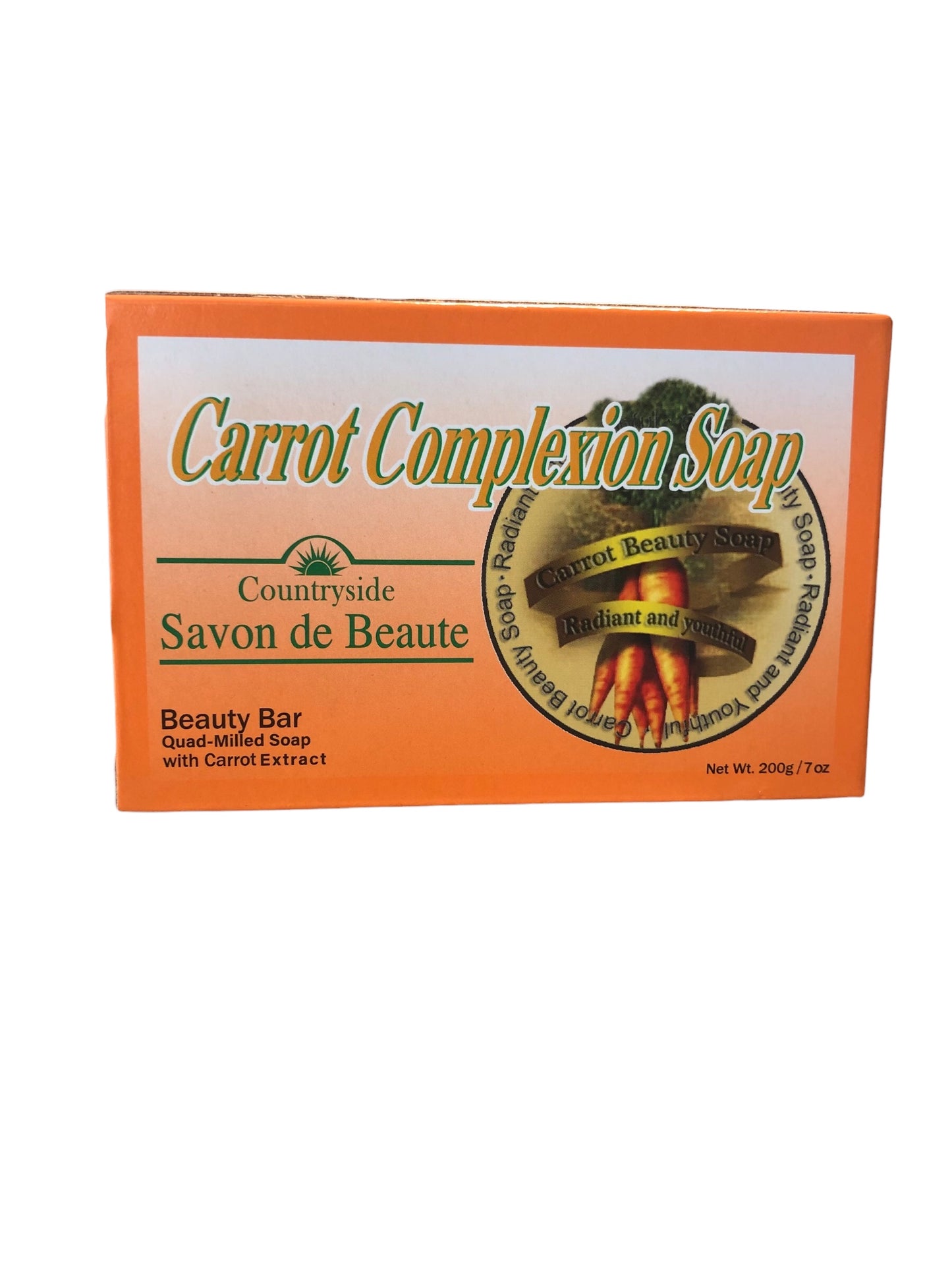 Carrot Complexion Soap Skin Tone Improvement w/ Carrot Oil (7 oz)